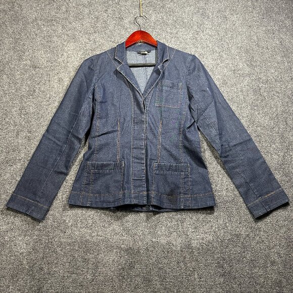 Anthropologie Jackets & Blazers - Vintage Anthropologie Jean Jacket Womens XS Blue Cotton Stretch Denim Pockets